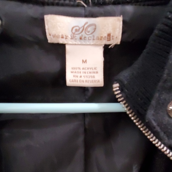 Edgy black cropped jacket - Picture 2 of 2